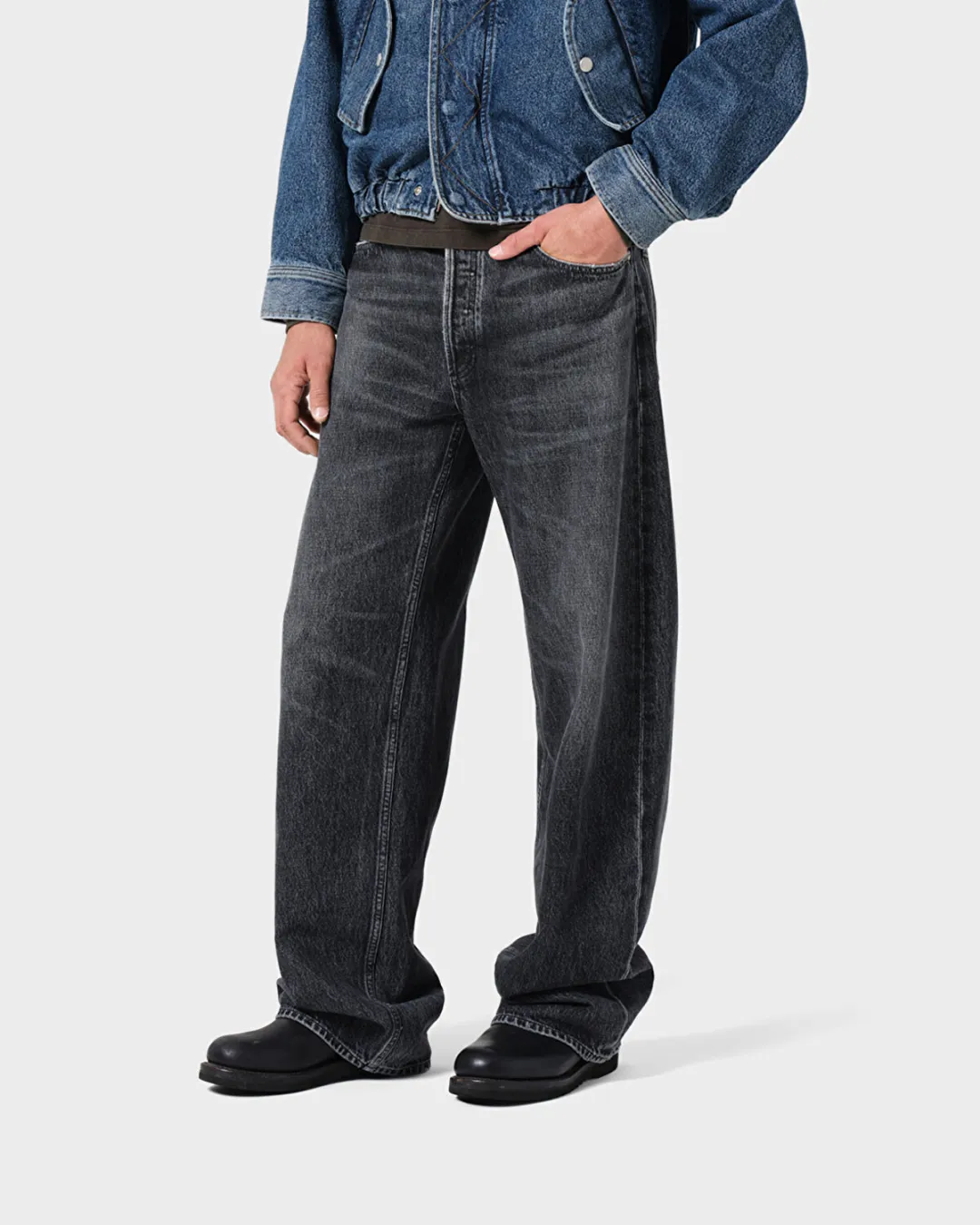 Afton Siyah Erkek Jean Pantolon - 3