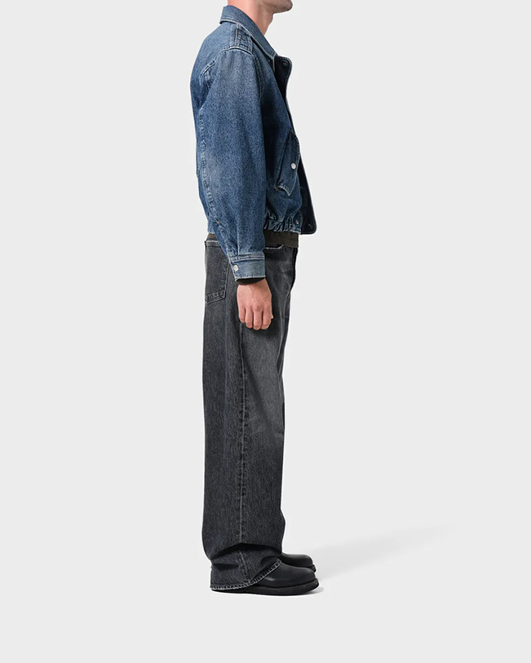 Afton Siyah Erkek Jean Pantolon - 4