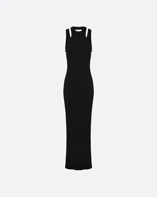 Filippa Siyah Jersey Kadın Elbise