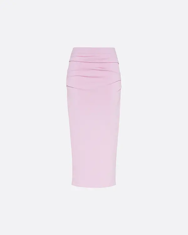 Pernilla Pembe Jersey Kadın Etek