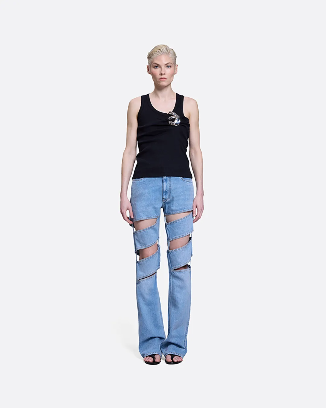 Spiral Denim Mavi Kadın Jean Pantolon - 2