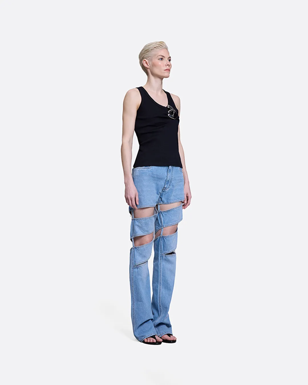 Spiral Denim Mavi Kadın Jean Pantolon - 3