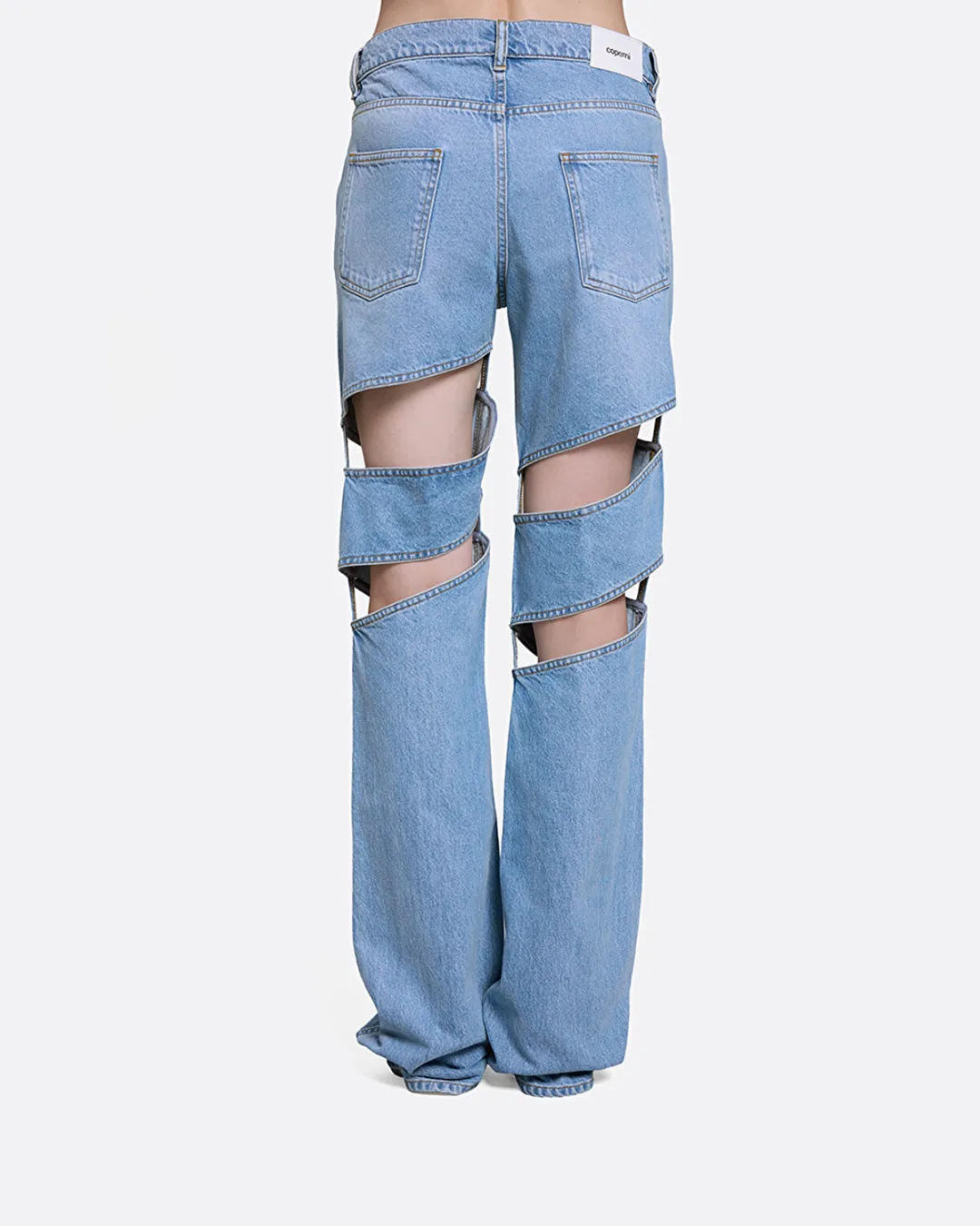 Spiral Denim Mavi Kadın Jean Pantolon - 5