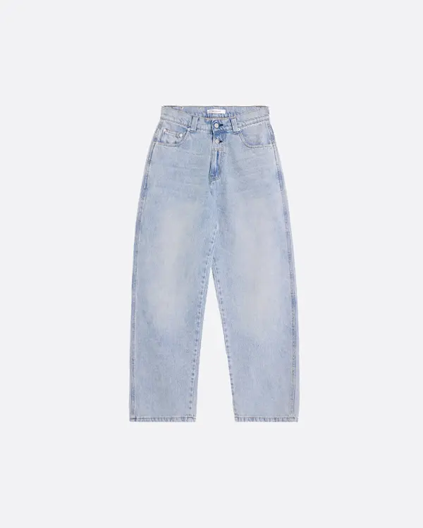 Baggy Mavi Kadın Jean Pantolon