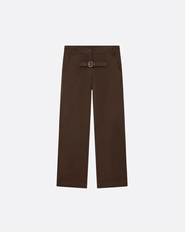 Belt Kahverengi Kadın Pantolon