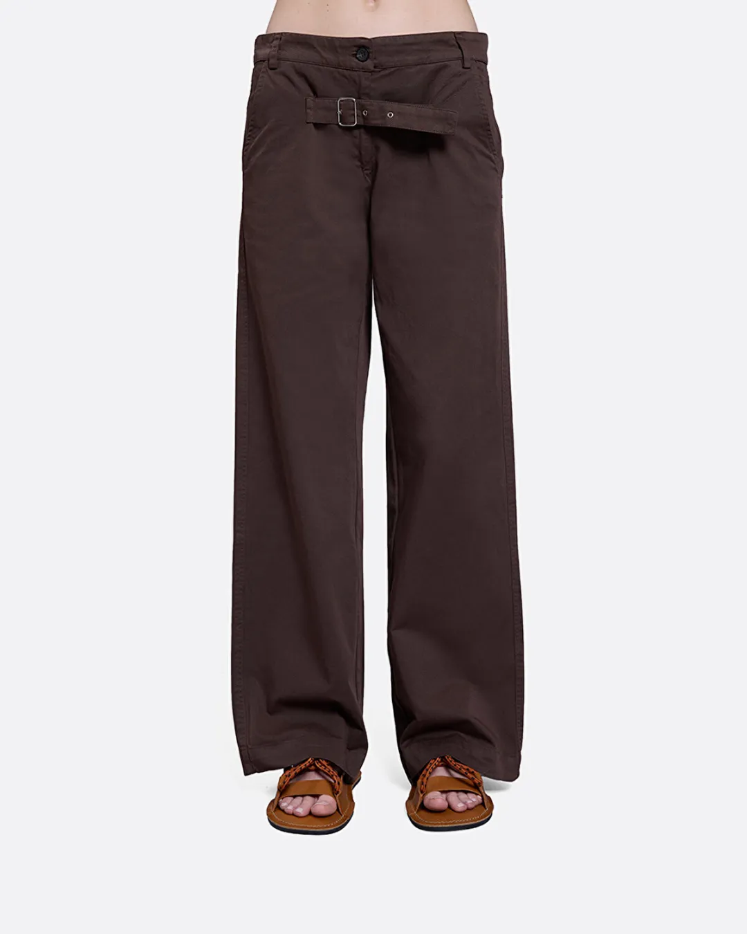Belt Kahverengi Kadın Pantolon - 5