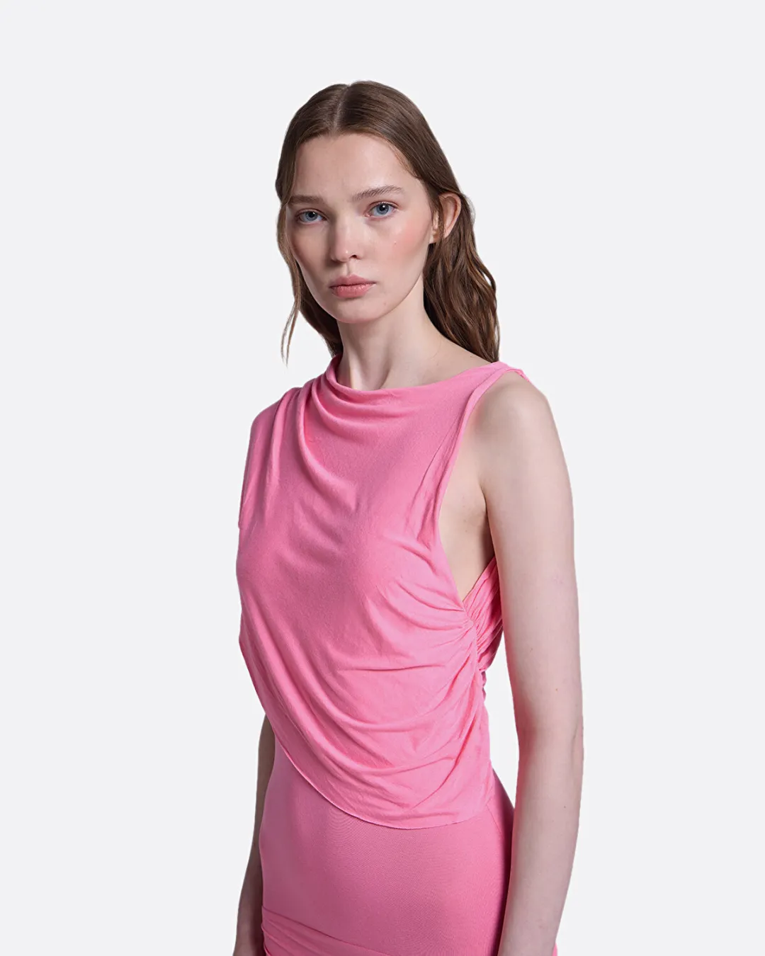 Annika Pembe Kadın Elbise - 5
