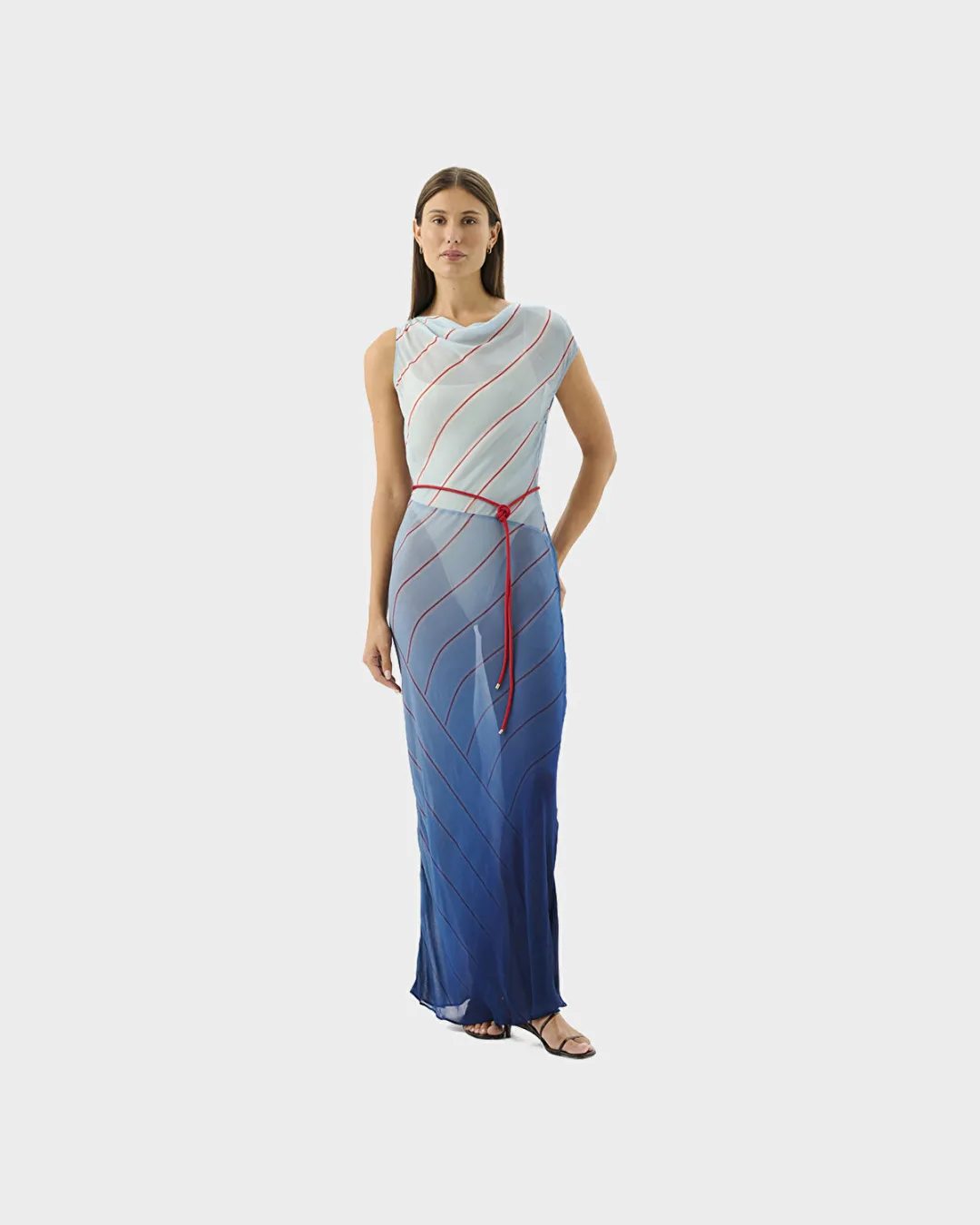 Capri Maxi Çok Renkli Kadın Elbise - 3