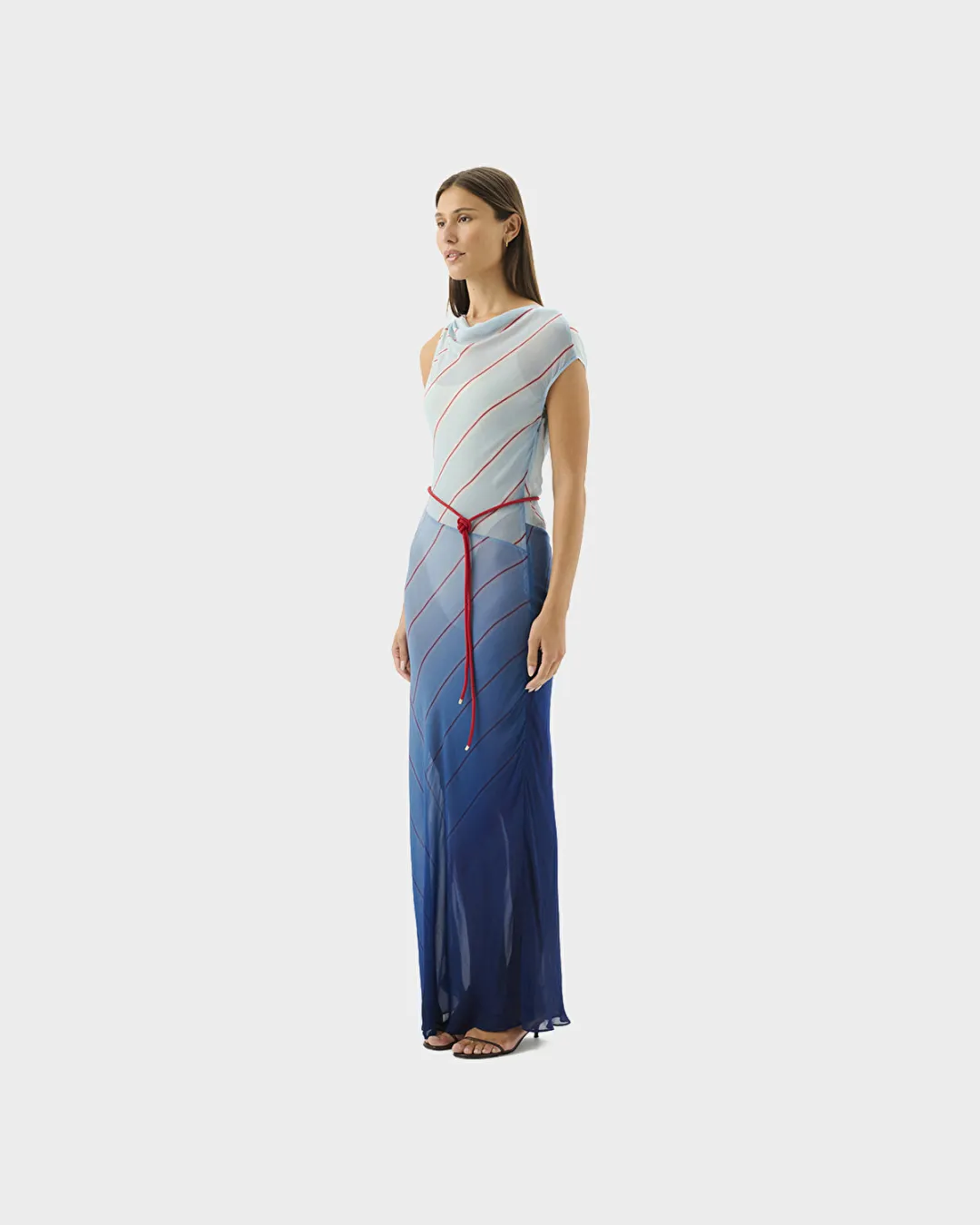 Capri Maxi Çok Renkli Kadın Elbise - 4
