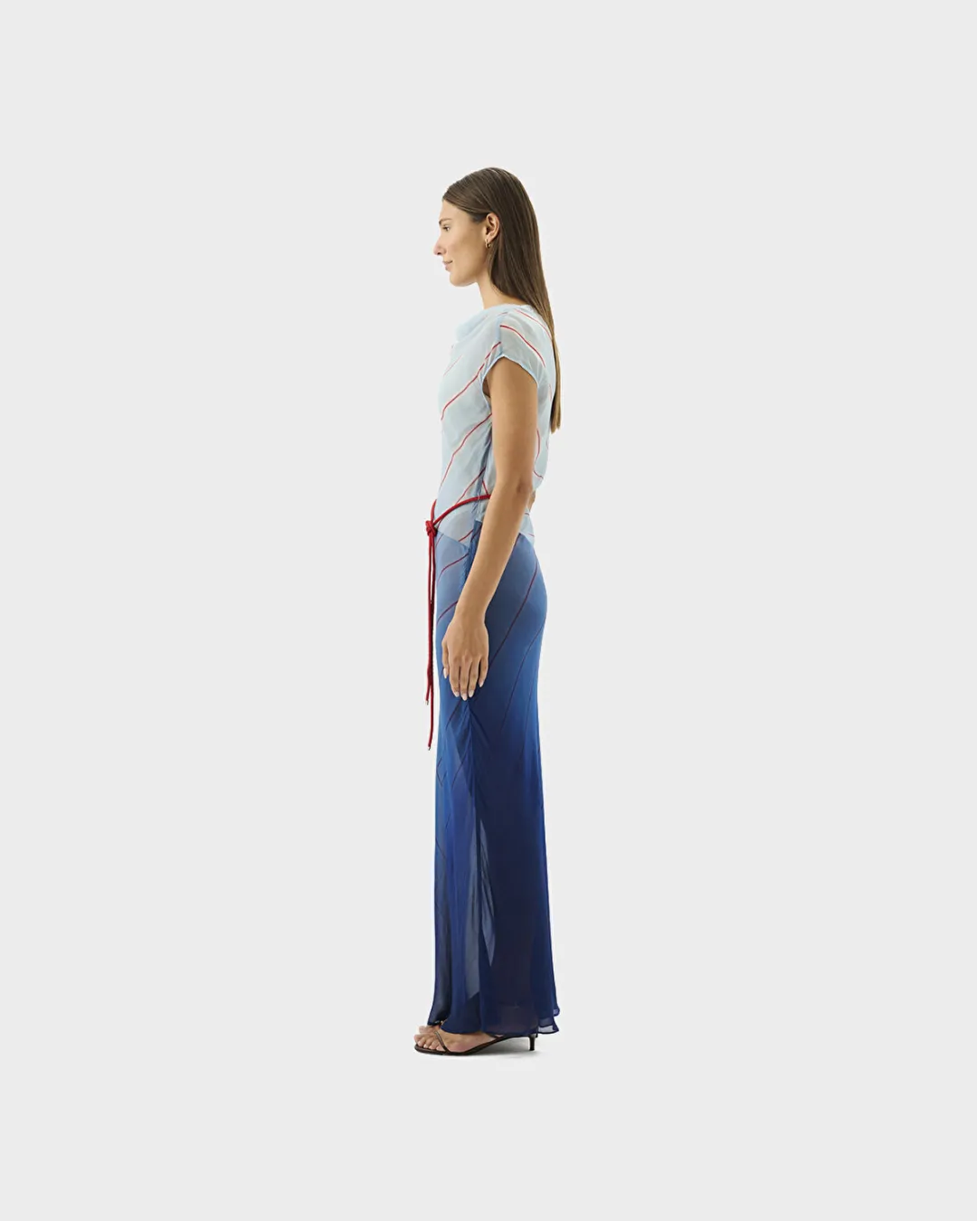 Capri Maxi Çok Renkli Kadın Elbise - 5