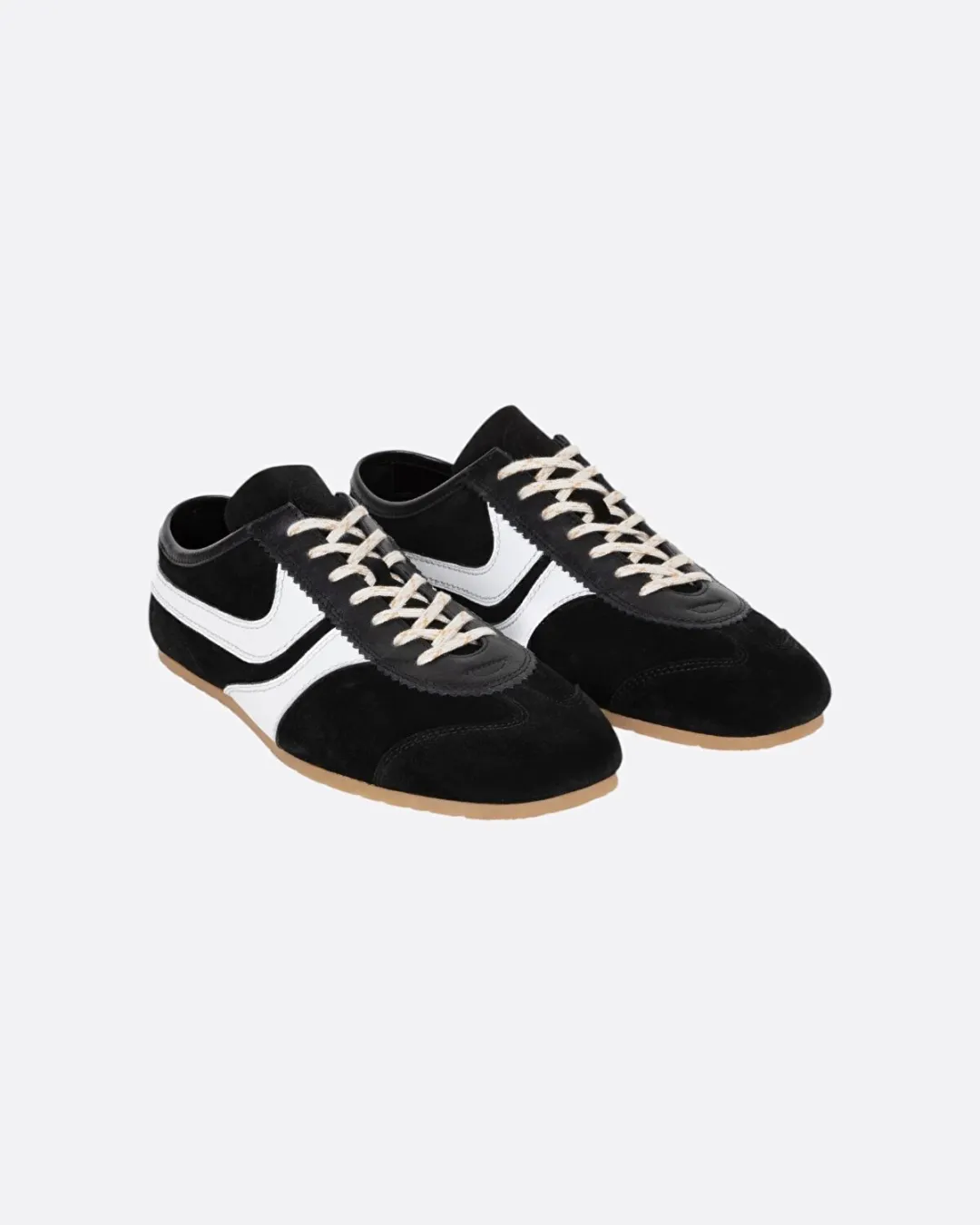 Siyah-Beyaz Erkek Sneakers - 0