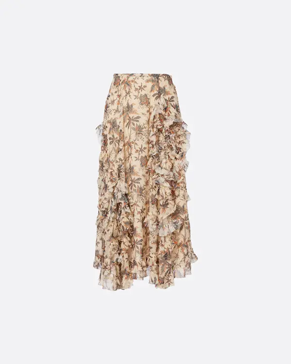 Adele Cascading Ruffle Kadın Etek