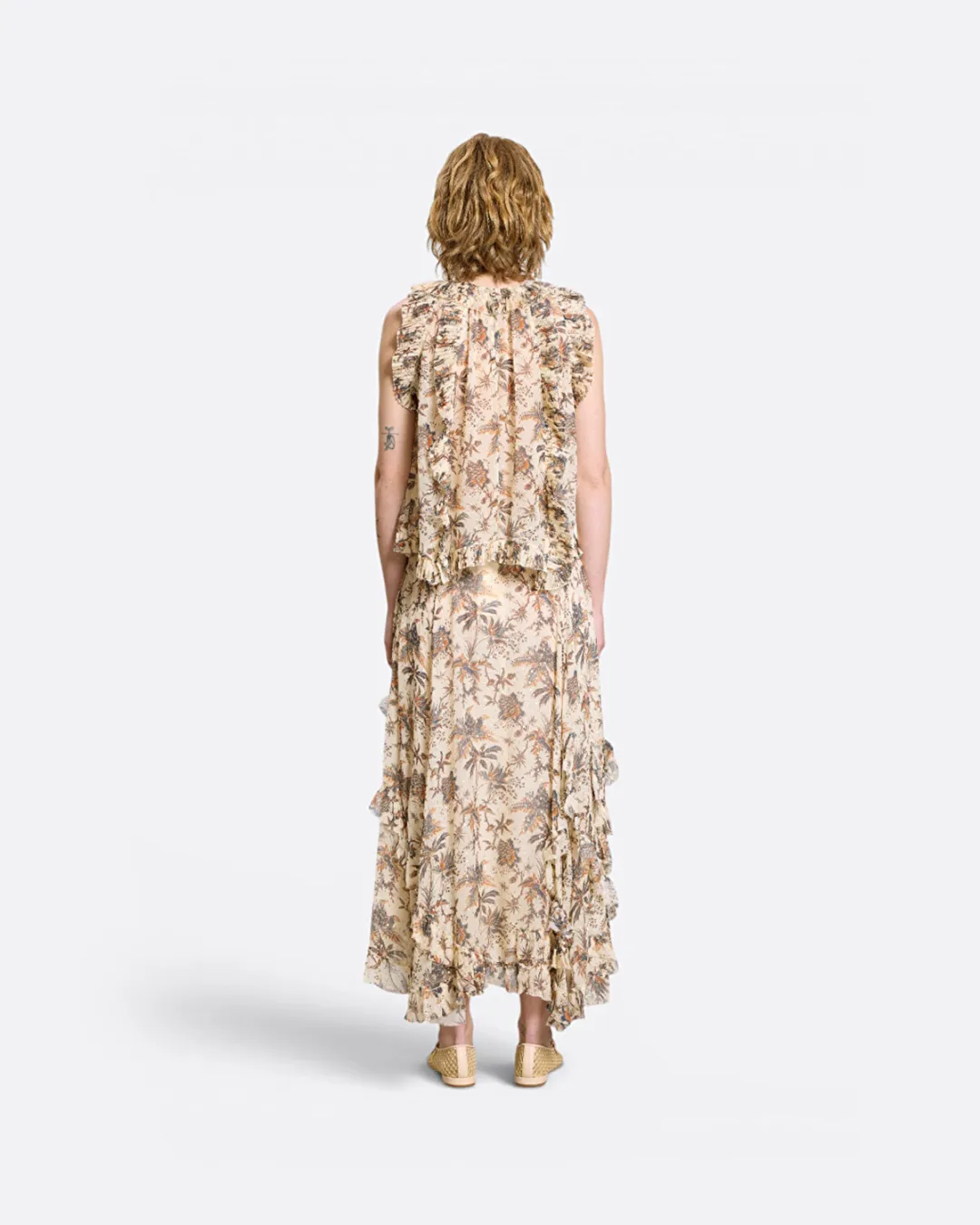 Adele Cascading Ruffle Kadın Etek - 5