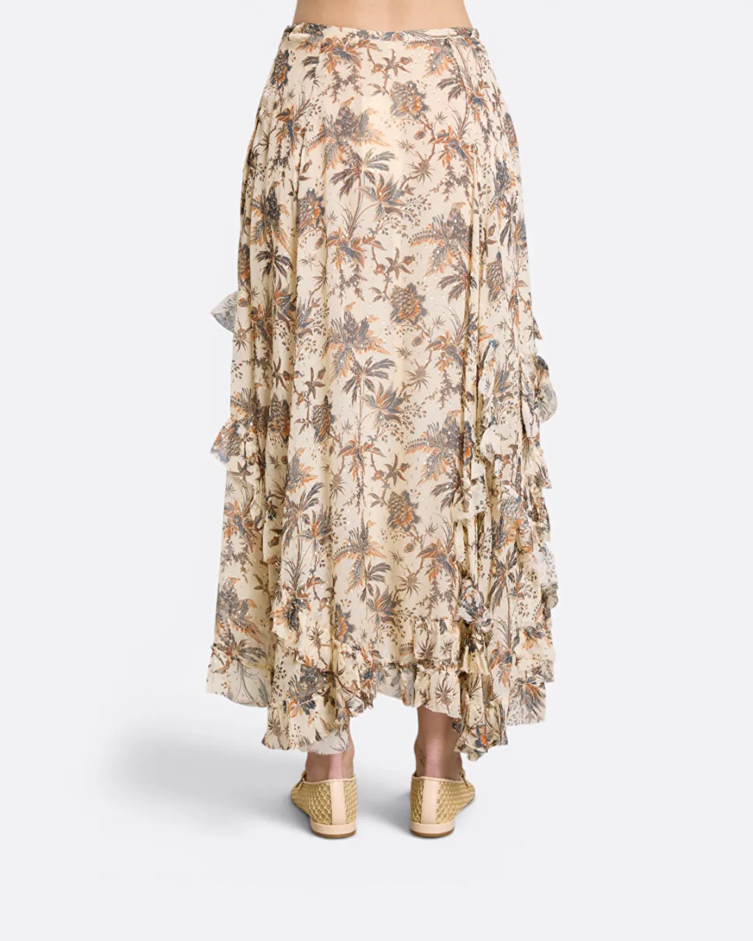 Adele Cascading Ruffle Kadın Etek - 6