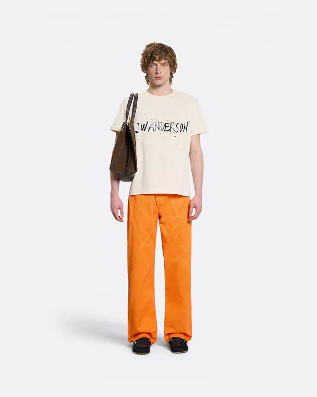 Bisiklet Yaka Ekru Erkek T-Shirt - 2