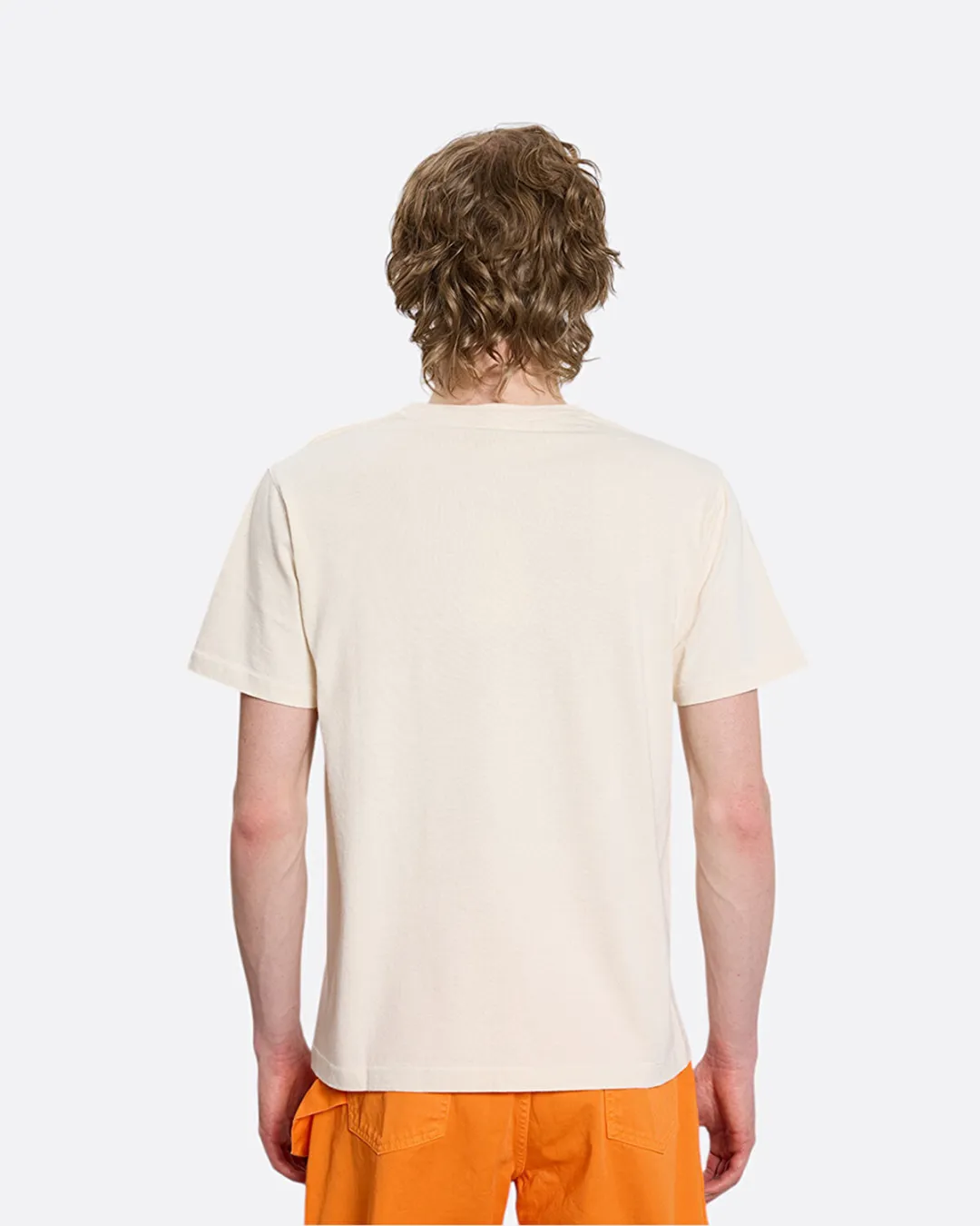 Bisiklet Yaka Ekru Erkek T-Shirt - 4