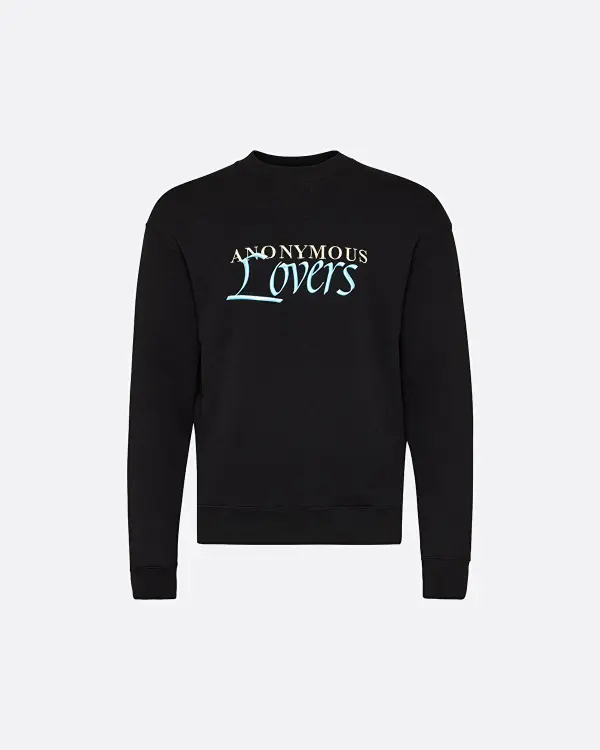 Anonymous Lovers Siyah Erkek Sweatshirt