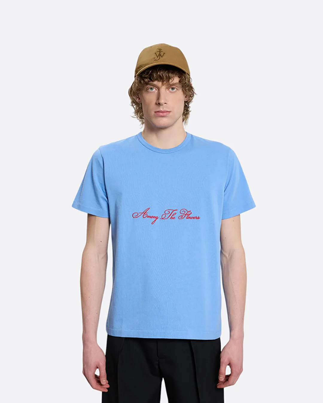 Among The Flowers Mavi Erkek T-Shirt - 3
