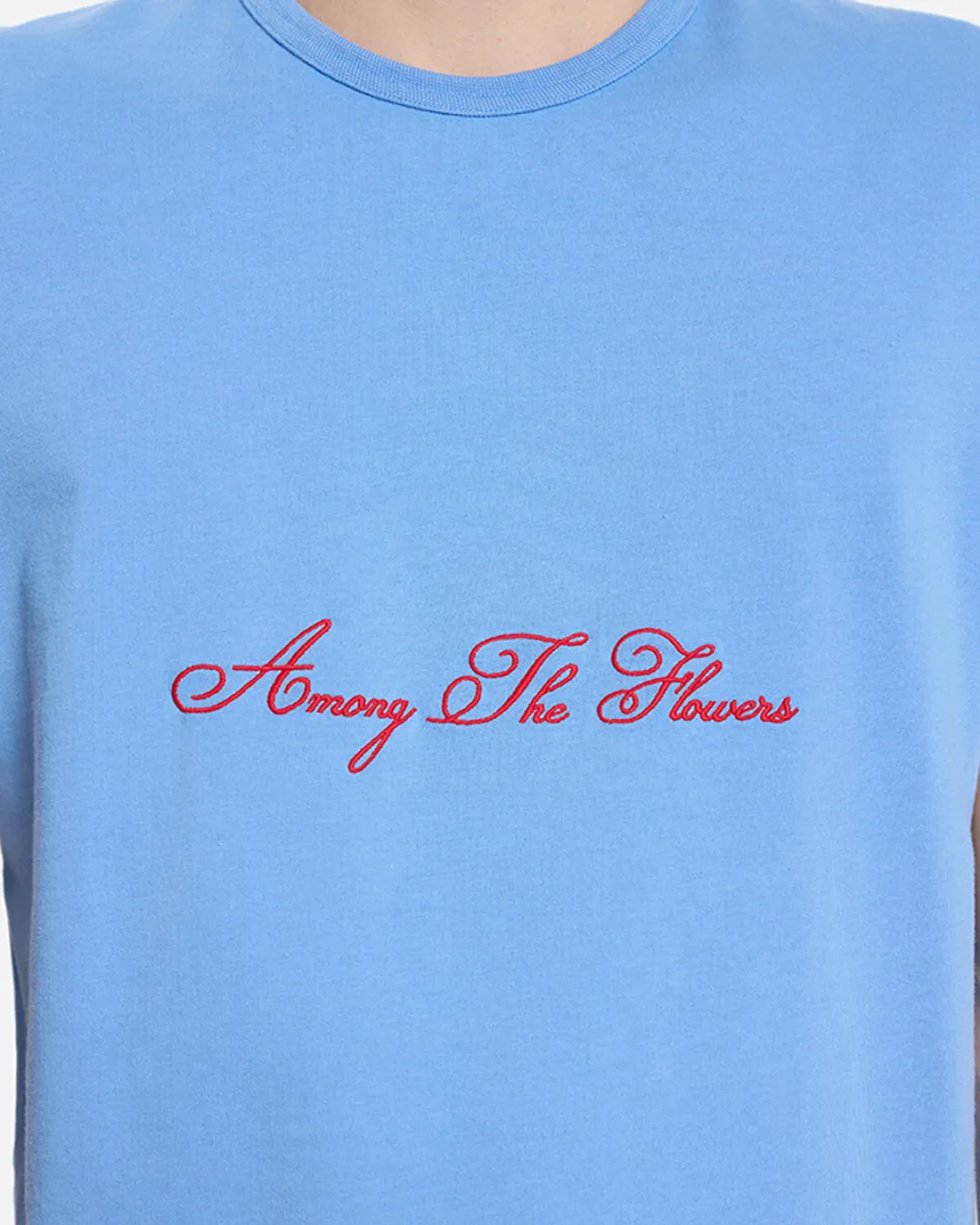 Among The Flowers Mavi Erkek T-Shirt - 0