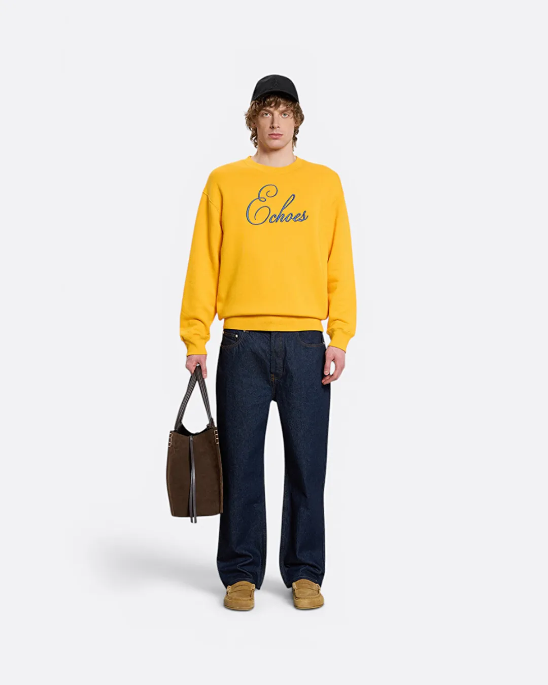 Echoes Sarı Erkek Sweatshirt - 2
