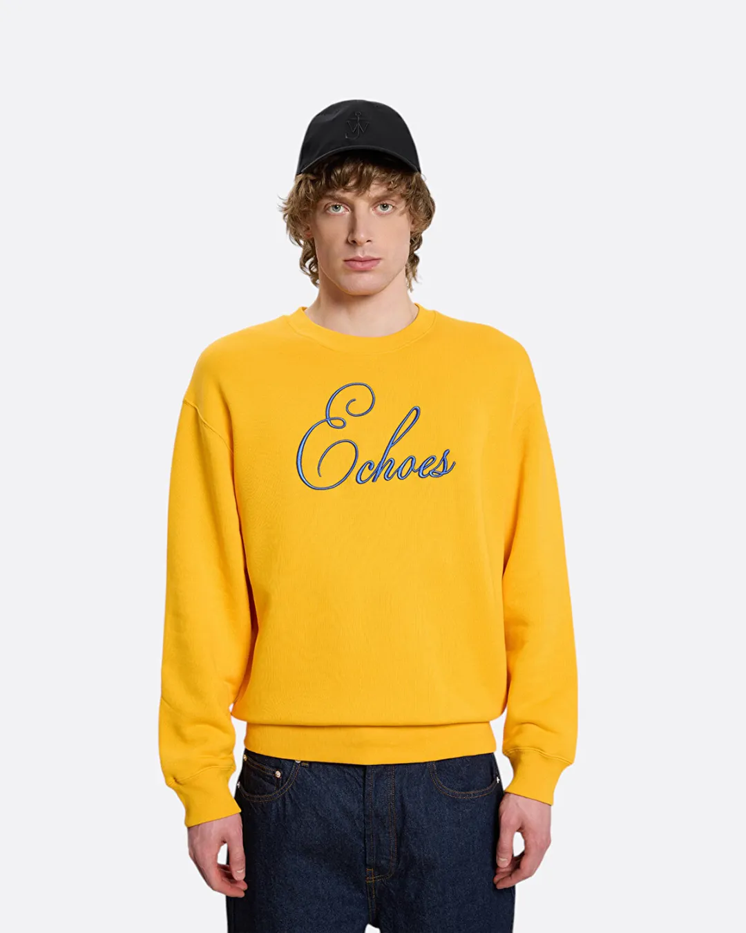 Echoes Sarı Erkek Sweatshirt - 3