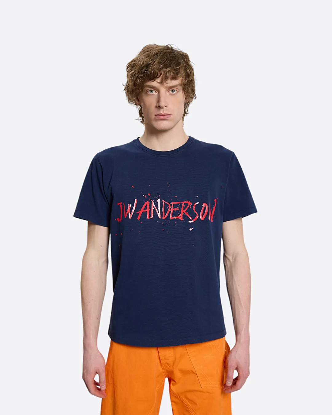Bisiklet Yaka Lacivert Erkek T-Shirt - 3