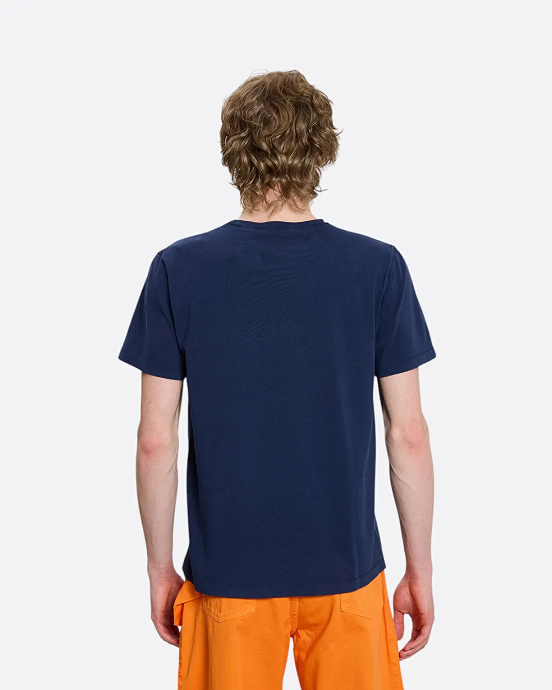 Bisiklet Yaka Lacivert Erkek T-Shirt - 4