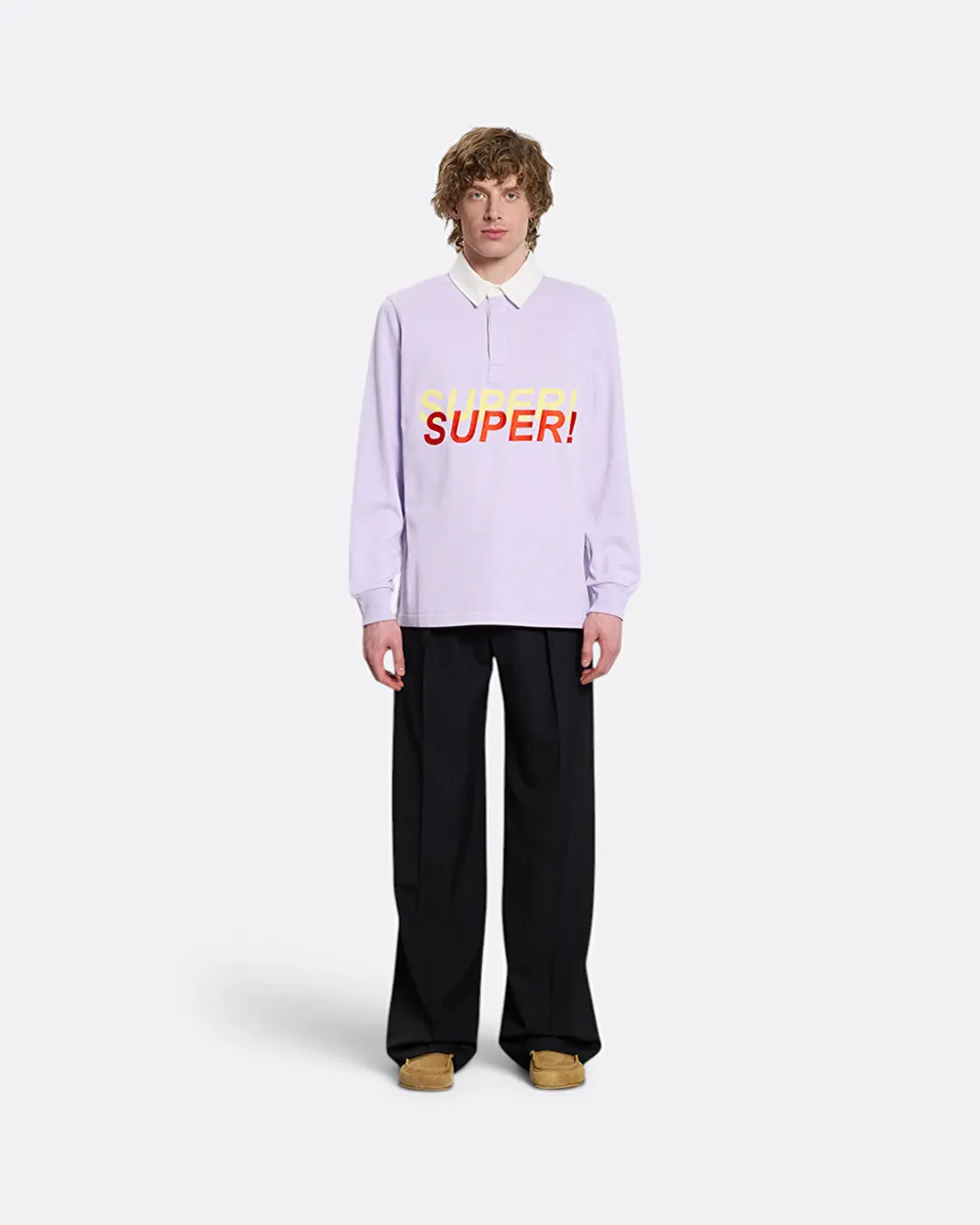 Super Speed Rugby Polo Mor Erkek Sweatshirt - 3