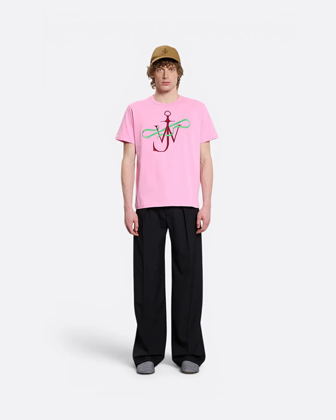 Ribbon Anchor Pembe Erkek T-Shirt - 2