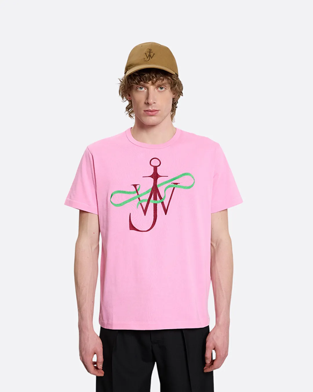 Ribbon Anchor Pembe Erkek T-Shirt - 3