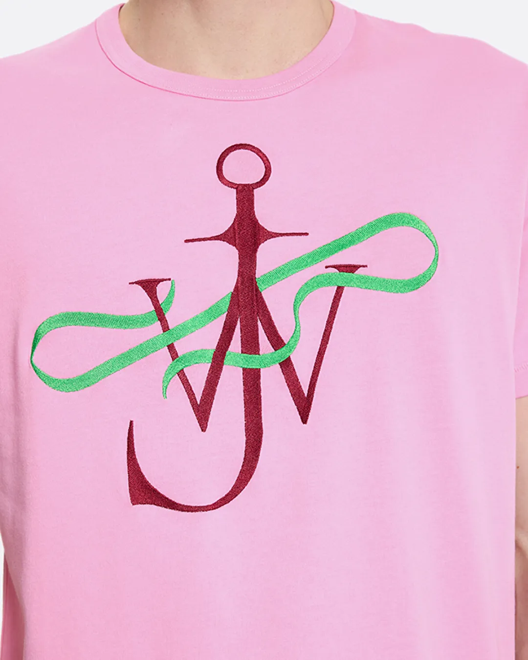 Ribbon Anchor Pembe Erkek T-Shirt - 0