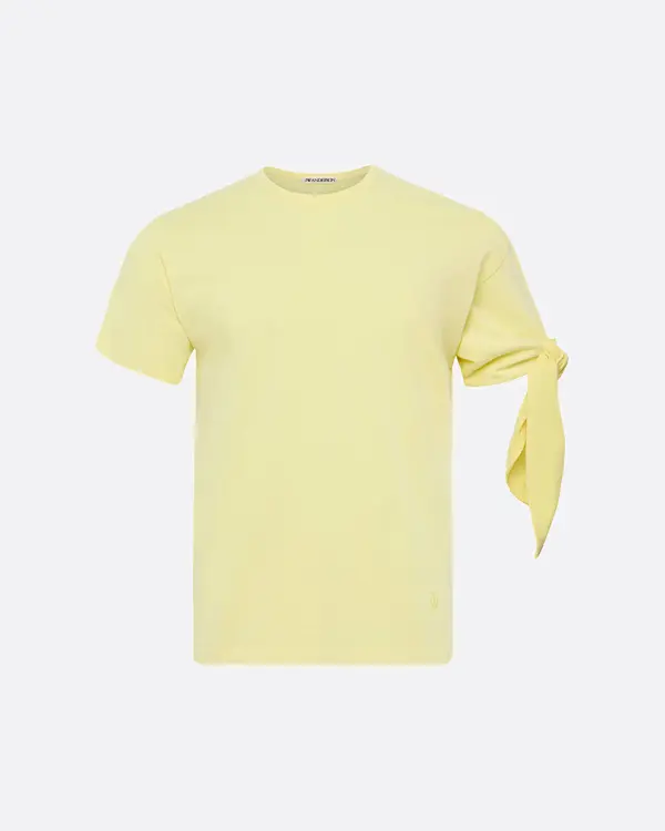 Kol Bağlama Detaylı Sarı Erkek T-Shirt
