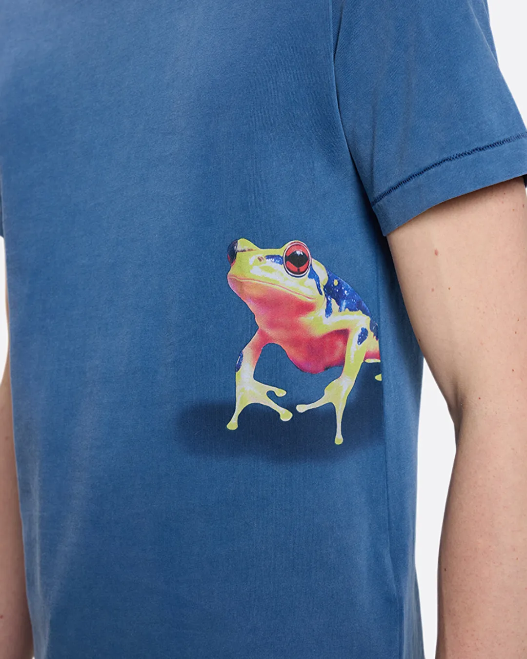 Peeking Frog Mavi Erkek T-Shirt - 0