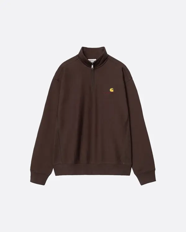 American Script Kahverengi Erkek Sweatshirt