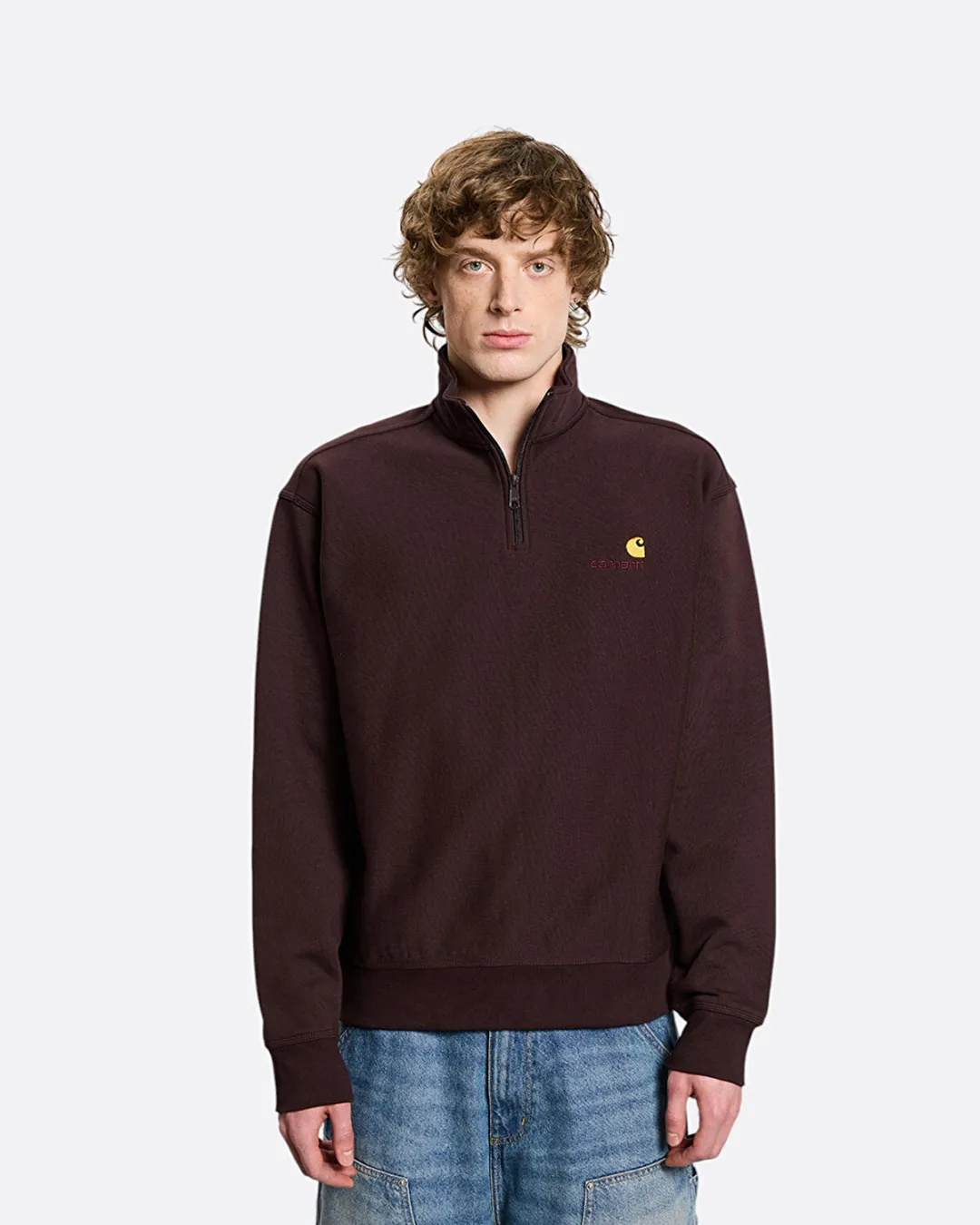 American Script Kahverengi Erkek Sweatshirt - 3
