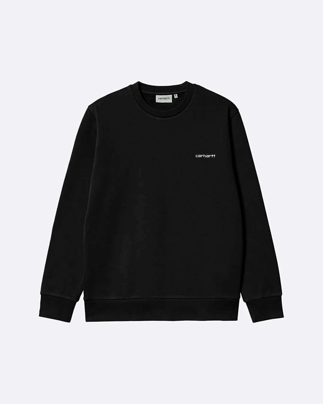Script Embroidery Siyah Erkek Sweatshirt - 1