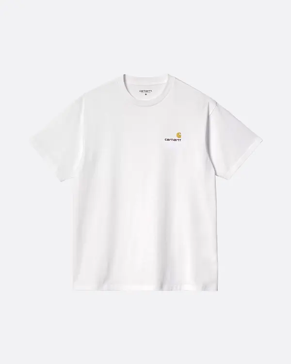 American Script Beyaz Erkek T-shirt