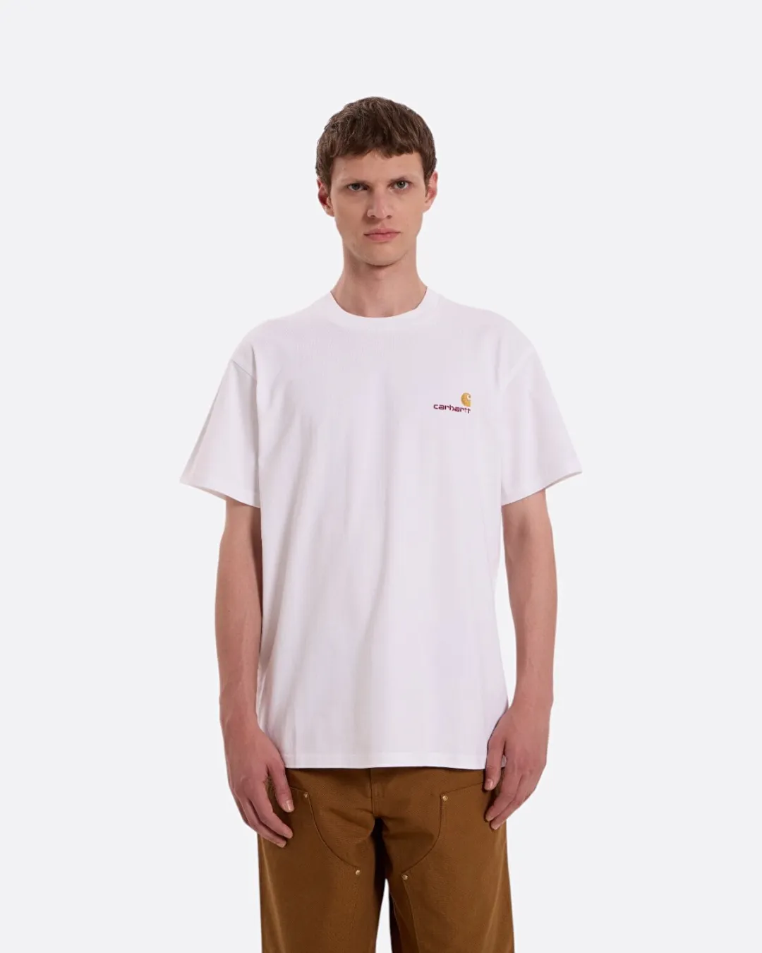 American Script Beyaz Erkek T-shirt - 3