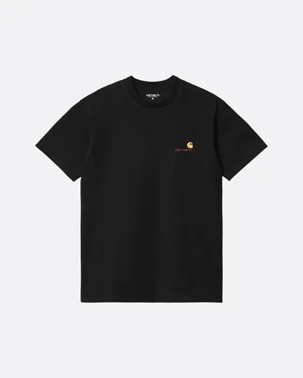 American Script Siyah Erkek T-shirt