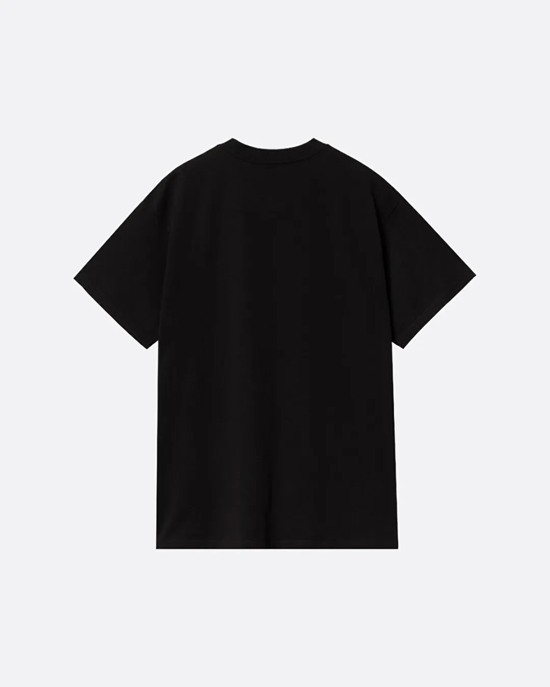 Script Embroidery Siyah Erkek T-shirt - 0