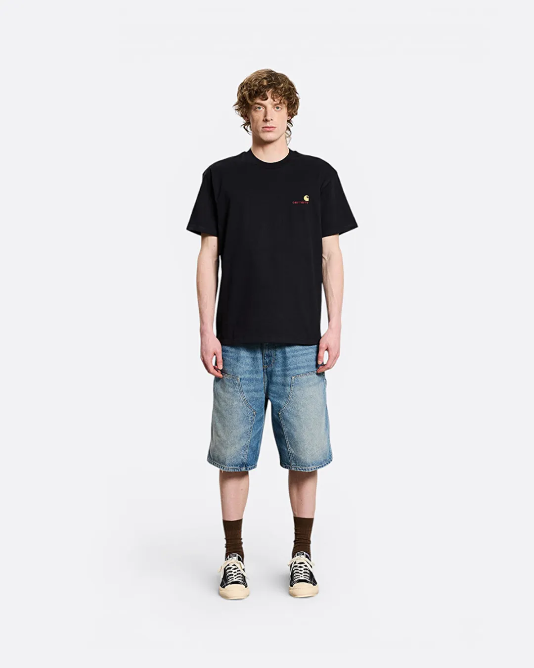 American Script Siyah Erkek T-shirt - 2