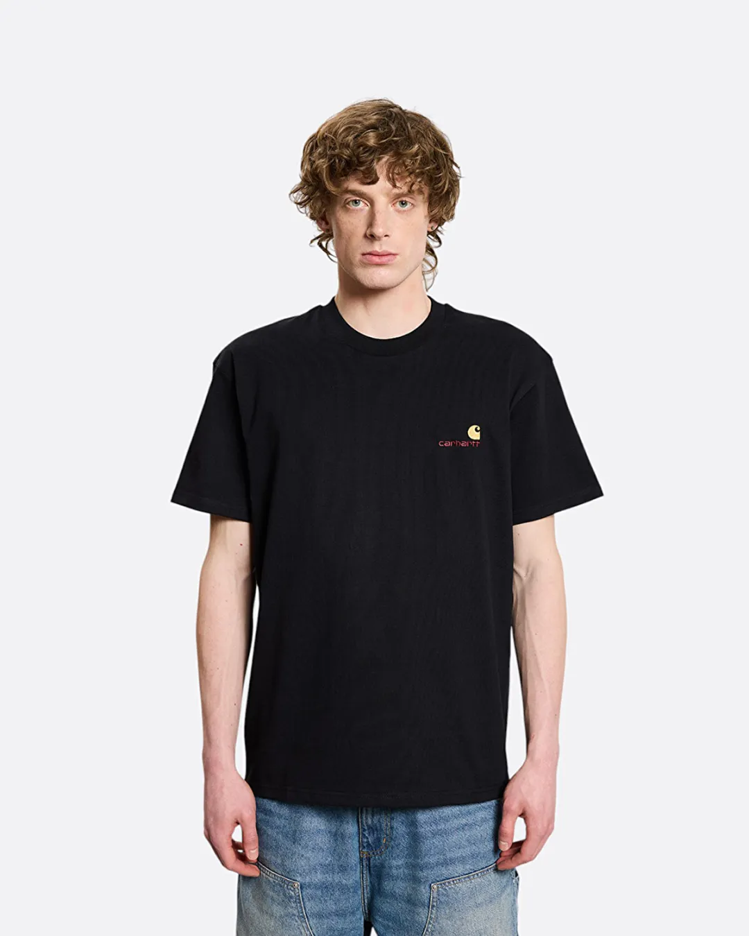 American Script Siyah Erkek T-shirt - 3