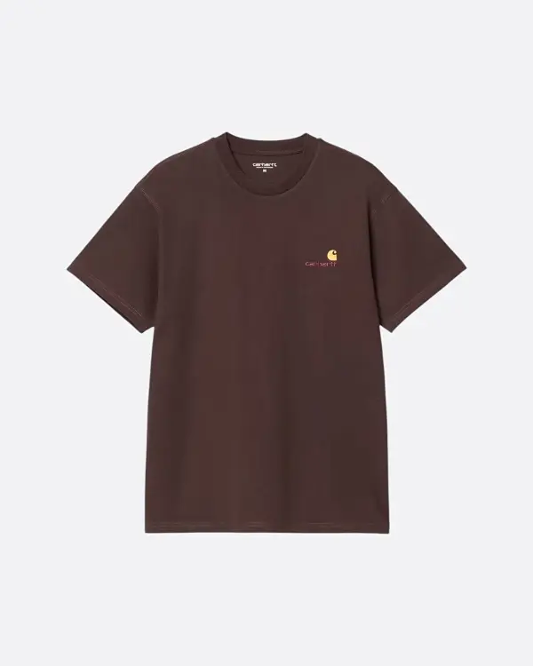 American Script Kahverengi Erkek T-shirt