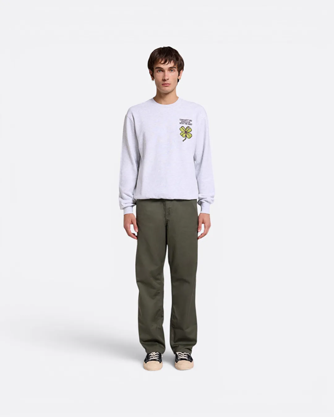 Clover Açık Gri Erkek Sweatshirt - 3