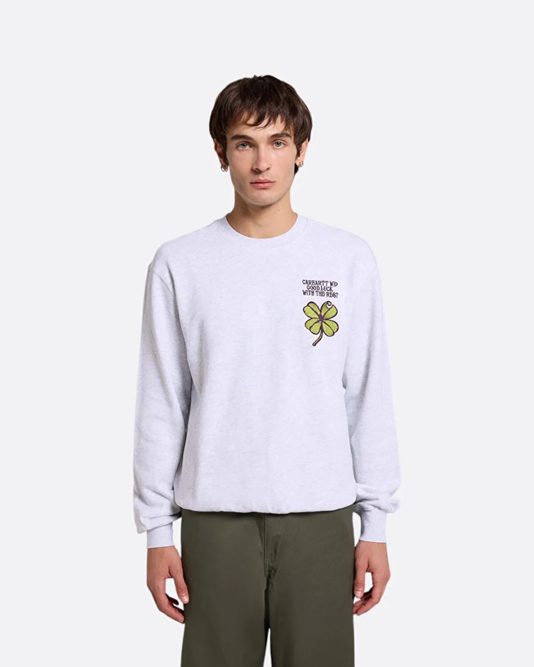 Clover Açık Gri Erkek Sweatshirt - 4