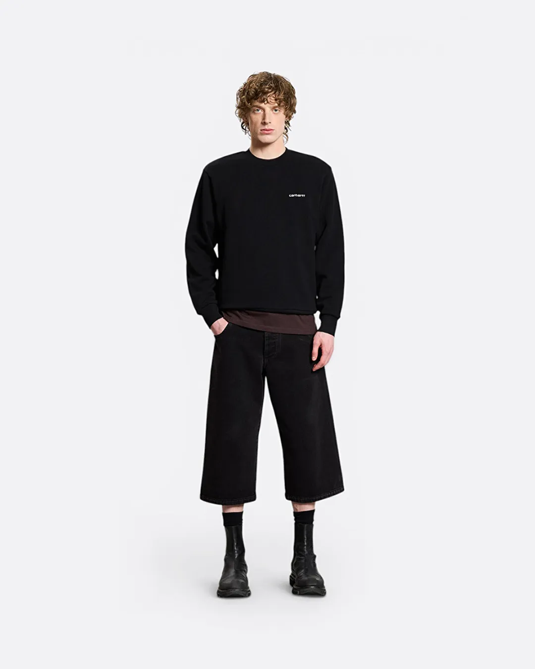 Carhartt Sweat Siyah Erkek Sweatshirt - 3