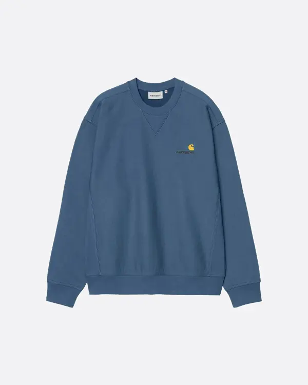 American Script Mavi Erkek Sweatshirt