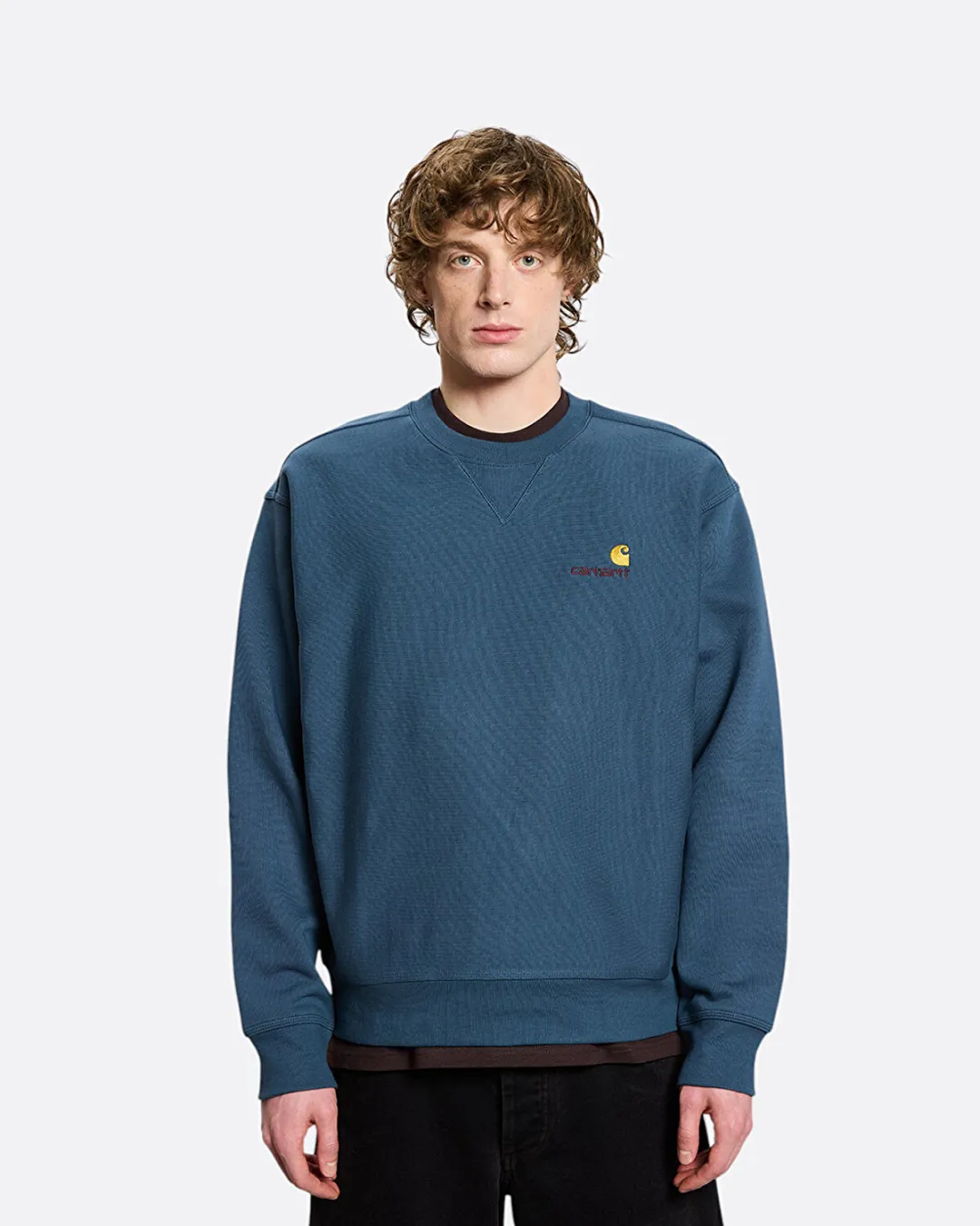 American Script Mavi Erkek Sweatshirt - 3