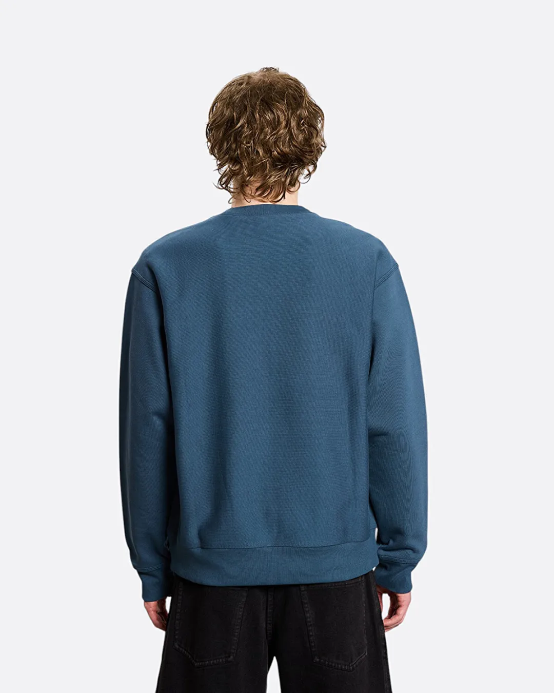 American Script Mavi Erkek Sweatshirt - 4