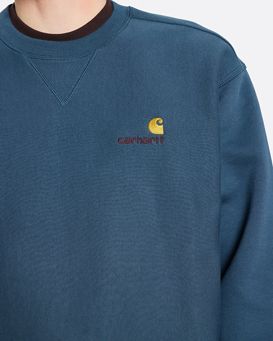 American Script Mavi Erkek Sweatshirt - 5
